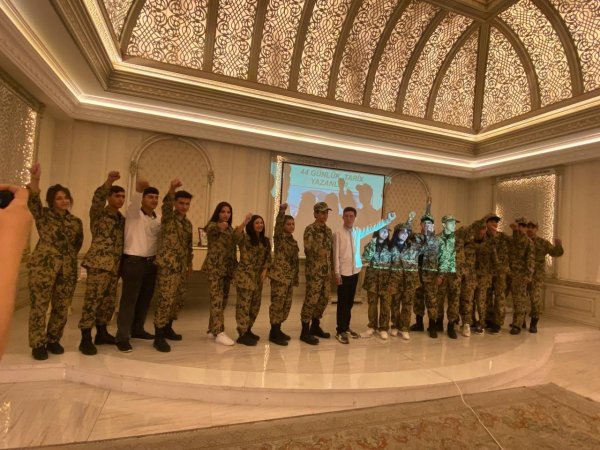 Sumqayıtda "44 günlük tarix yazanlar..." adlı anım tədbiri keçirilib - FOTOLAR
