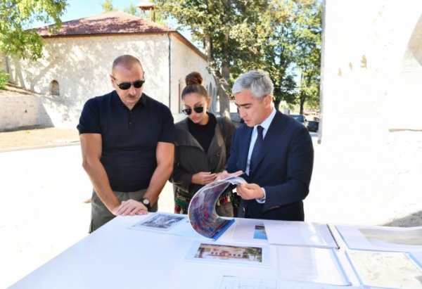 Prezident və birinci xanım Şuşada - FOTOLAR