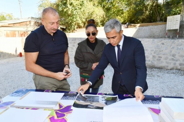Prezident və birinci xanım Şuşada - FOTOLAR