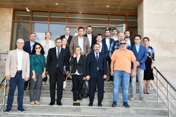 Türk iş adamları Sumqayıtda - FOTO