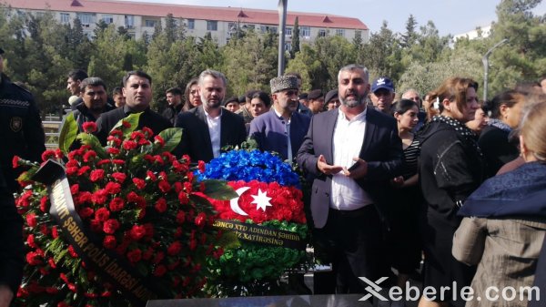 Sumqayıtda DİN Daxili Qoşunlarının şəhid olmuş hərbi qulluqçusunun anım mərasimi keçirilib - FOTOLAR (VİDEO)