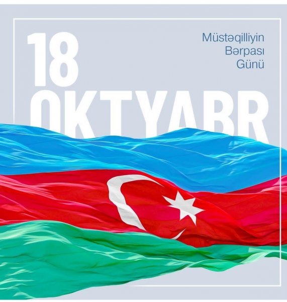 Mehriban Əliyeva Müstəqilliyin Bərpası Günü ilə bağlı paylaşım edib