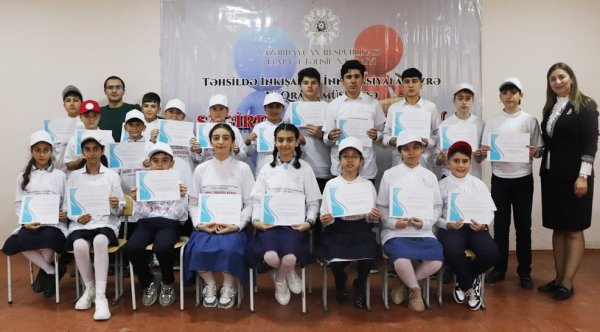 Sumqayıtda “Şagird - Diksiya Klubu” layihəsi icra olunur - FOTOLAR