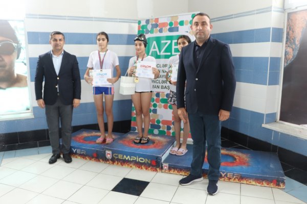Sumqayıtda üzgüçülük üzrə turnirə yekun vurulub - FOTO