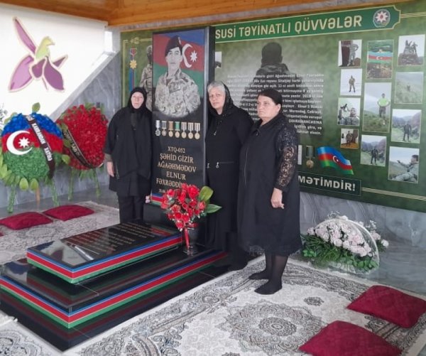Vətən müharibəsi şəhidi Elnur Ağaəhmədovun ailəsi ziyarət edilib - FOTO