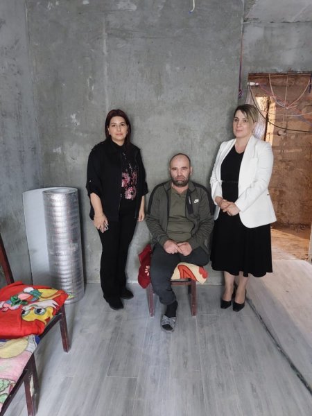 Vətən müharibəsi qazisi ziyarət edildi - FOTO