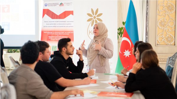 MİDİB təşkilatının icra etdiyi layihə çərçivəsində Xırdalan şəhərində “Sosial sahibkarlığın və müəssisələrin təşkili” adlı təlim təşkil olunub - FOTO