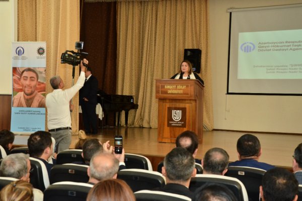 SDU-da “Şəhid taleyi” filminin təqdimatı keçirilib -FOTO