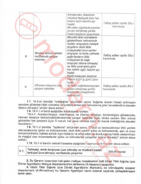 Bu tibb işçilərinin əmək haqlarına əlavələr artırılır - ƏMR