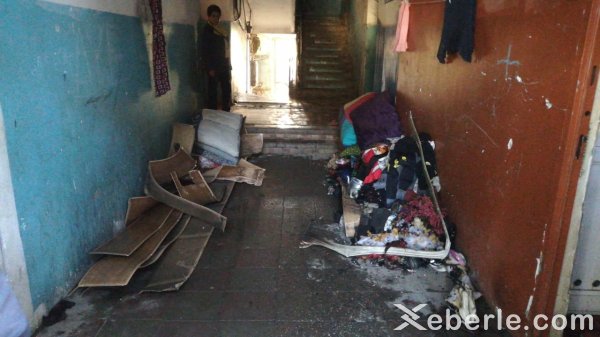 Sumqayıtda yataqxanada yanğın: xilas edilən var (VİDEO + FOTO)