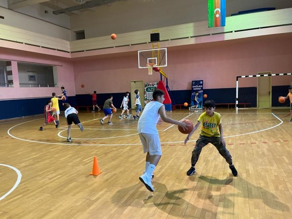 Sumqayıtda  basketbol idman növü üzrə “Sağlam həyat” devizi altında növbəti tədbir keçirilib - FOTO