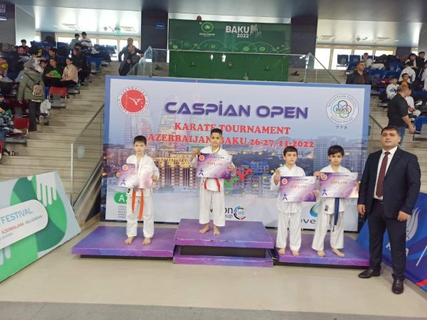 "Caspian Open" yarışında Sumqayıtlı karateçilər uğurlu nəticələr əldə ediblər -FOTO