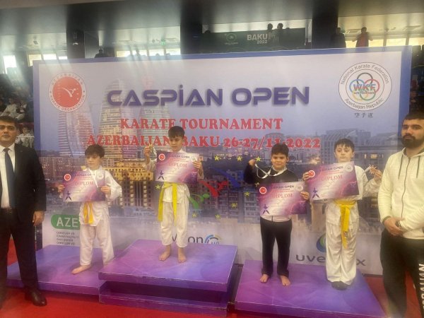 "Caspian Open" yarışında Sumqayıtlı karateçilər uğurlu nəticələr əldə ediblər -FOTO