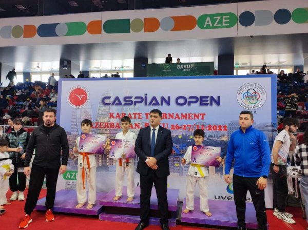 "Caspian Open" yarışında Sumqayıtlı karateçilər uğurlu nəticələr əldə ediblər -FOTO