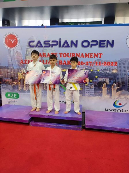 "Caspian Open" yarışında Sumqayıtlı karateçilər uğurlu nəticələr əldə ediblər -FOTO