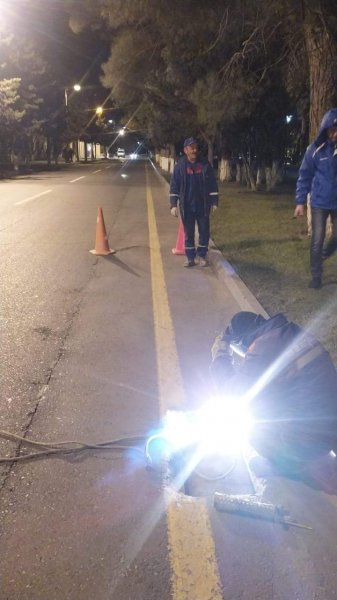 Sumqayıtda oğurlanmış yağış barmaqlıqları bərpa edildi -FOTO