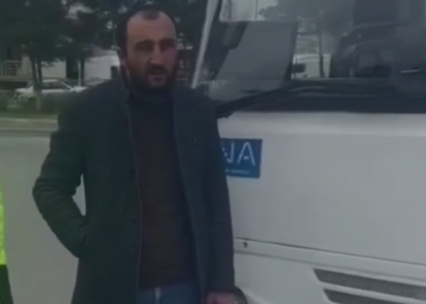 Narkotik qəbul edib avtobus sürən şəxs tutuldu - Bakı-Sumqayıt yolunda