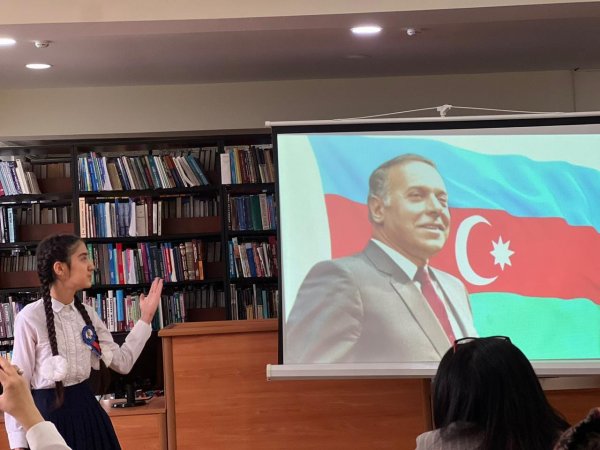 Sumqayıtda məktəblilər arasında bədii qiraət müsabiqəsi keçirilib - FOTO