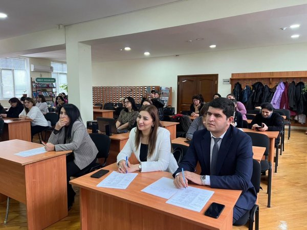 Sumqayıtda məktəblilər arasında bədii qiraət müsabiqəsi keçirilib - FOTO