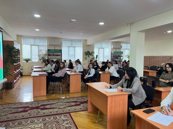 Sumqayıtda məktəblilər arasında bədii qiraət müsabiqəsi keçirilib - FOTO