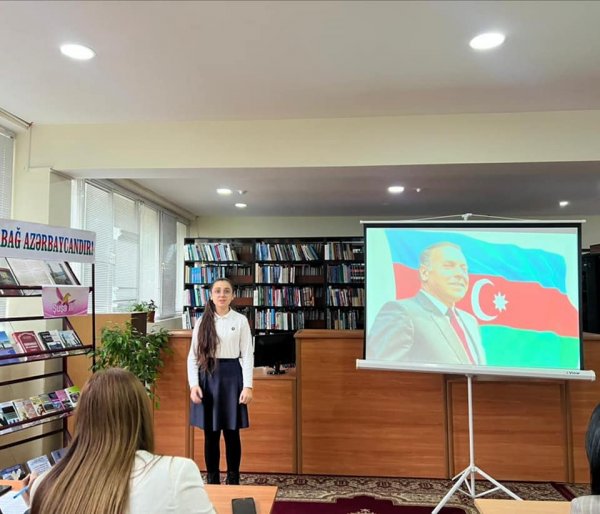 Sumqayıtda məktəblilər arasında bədii qiraət müsabiqəsi keçirilib - FOTO