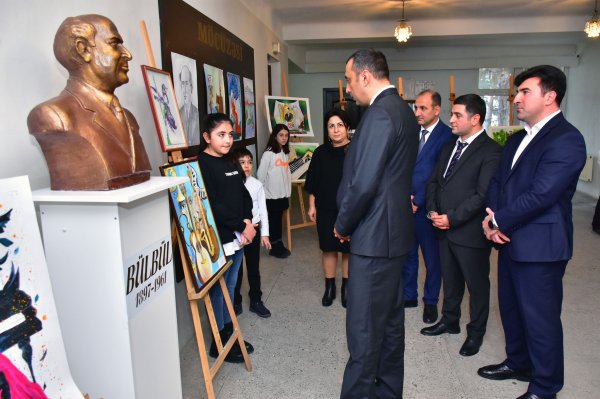 Sumqayıtda Bülbülün 125 illiyinə həsr olunan konsert proqramı təqdim olunub - FOTO