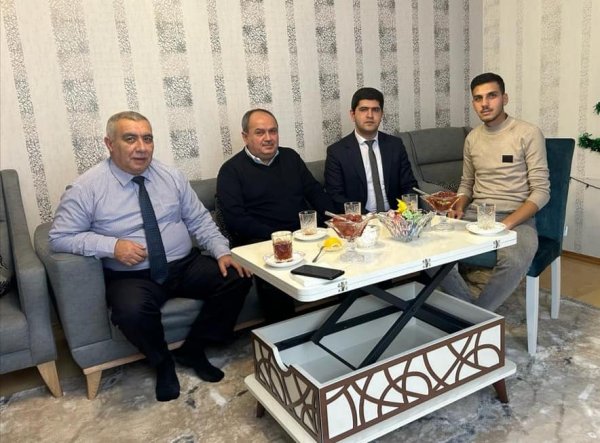 Sumqayıtda şəhid və qazi ailələri ziyarət edilib - FOTO