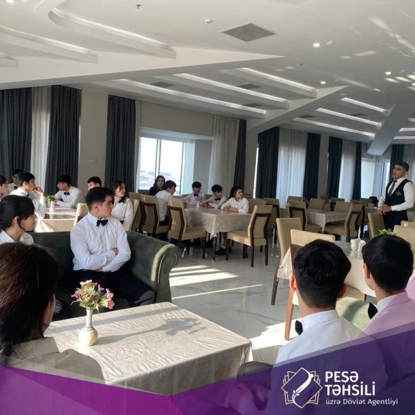 Xidmət Sahələri üzrə Sumqayıt Dövlət Peşə Təhsil Mərkəzinin tələbələri hoteldə ekskursiyada olublar - FOTO