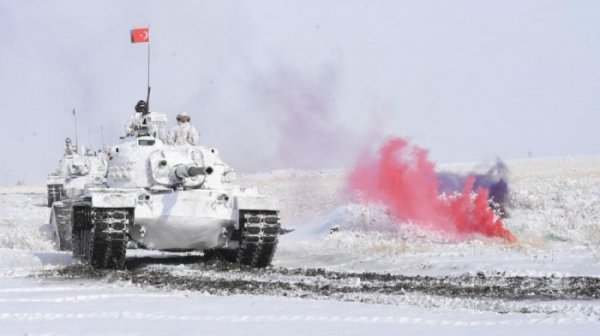 Tanklarımız Türkiyədəki təlimlərdə - FOTOLAR