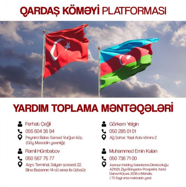 Səlçuk Karakılıç: “Qardaş köməyinə ehtiyacımız var”