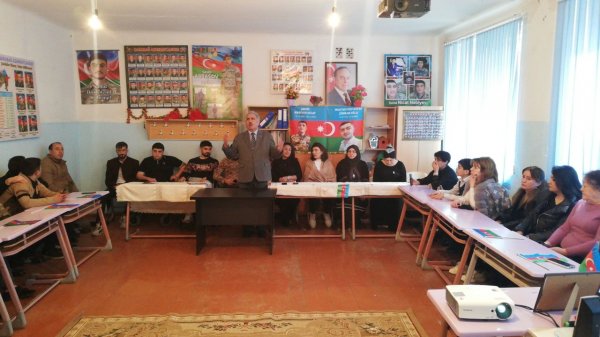 Sumqayıtın bu məktəbində şəhid Nicat Nəbiyevin xatirəsi əbədiləşdirilib - VİDEO (FOTO)