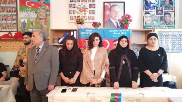 Sumqayıtın bu məktəbində şəhid Nicat Nəbiyevin xatirəsi əbədiləşdirilib - VİDEO (FOTO)