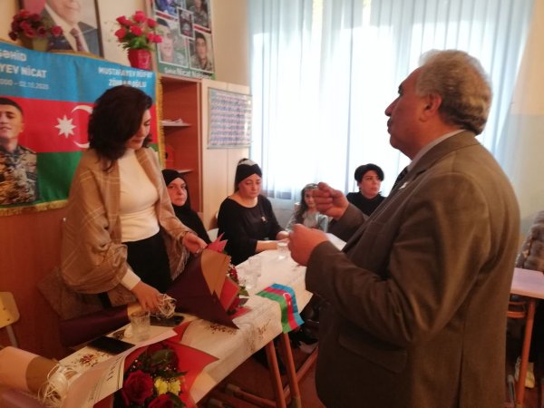 Sumqayıtın bu məktəbində şəhid Nicat Nəbiyevin xatirəsi əbədiləşdirilib - VİDEO (FOTO)