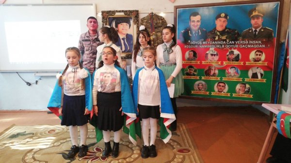 Sumqayıtın bu məktəbində şəhid Nicat Nəbiyevin xatirəsi əbədiləşdirilib - VİDEO (FOTO)