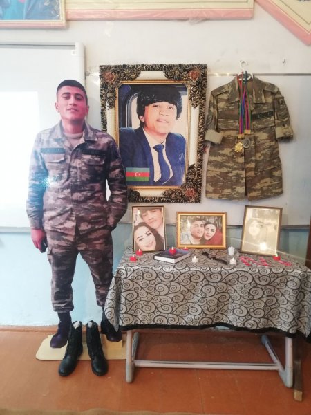 Sumqayıtın bu məktəbində şəhid Nicat Nəbiyevin xatirəsi əbədiləşdirilib - VİDEO (FOTO)