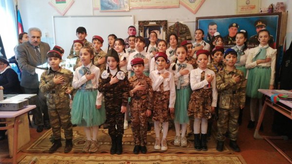 Sumqayıtın bu məktəbində şəhid Nicat Nəbiyevin xatirəsi əbədiləşdirilib - VİDEO (FOTO)