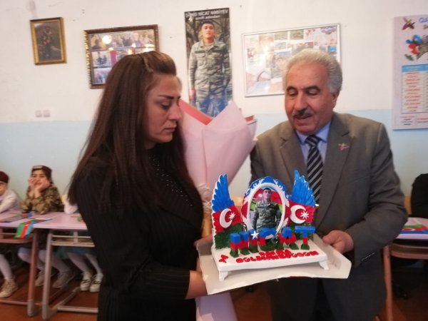 Sumqayıtın bu məktəbində şəhid Nicat Nəbiyevin xatirəsi əbədiləşdirilib - VİDEO (FOTO)