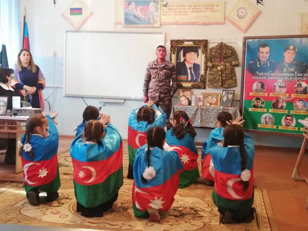 Sumqayıtın bu məktəbində şəhid Nicat Nəbiyevin xatirəsi əbədiləşdirilib - VİDEO (FOTO)