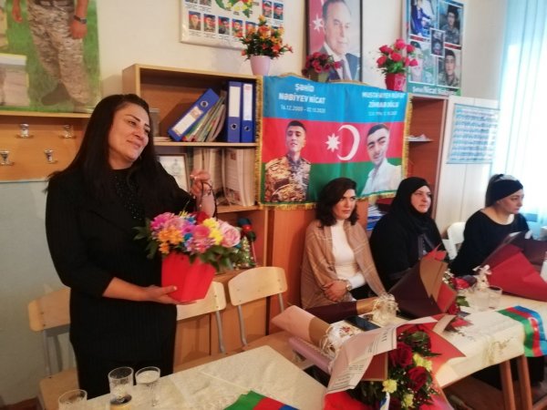 Sumqayıtın bu məktəbində şəhid Nicat Nəbiyevin xatirəsi əbədiləşdirilib - VİDEO (FOTO)
