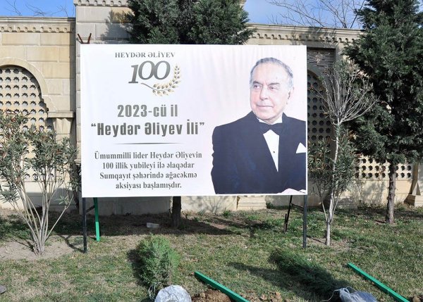 Sumqayıtda növbəti ağacəkmə aksiyası keçirilib – FOTO