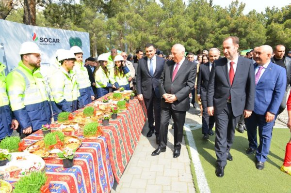 Sumqayıtda Novruz bayramı münasibətilə ümumşəhər tədbiri keçirilib - FOTOLAR