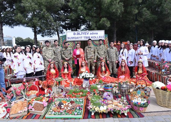 Sumqayıtda Novruz bayramı münasibətilə ümumşəhər tədbiri keçirilib - FOTOLAR