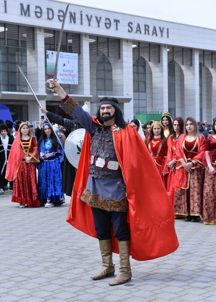 Sumqayıtda Novruz bayramı münasibətilə ümumşəhər tədbiri keçirilib - FOTOLAR