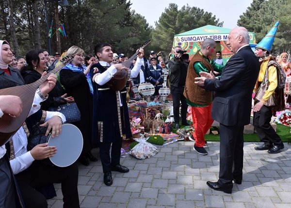 Sumqayıtda Novruz bayramı münasibətilə ümumşəhər tədbiri keçirilib - FOTOLAR