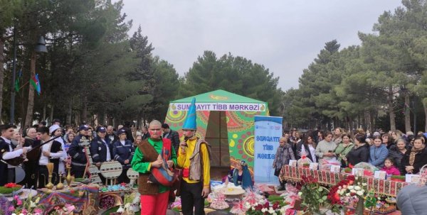 Sumqayıtda Novruz bayramı münasibətilə ümumşəhər tədbiri keçirilib - FOTOLAR