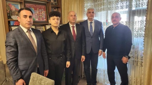 Sumqayıtda şəhid ailələri bayram günlərində ziyarət edilib - FOTO