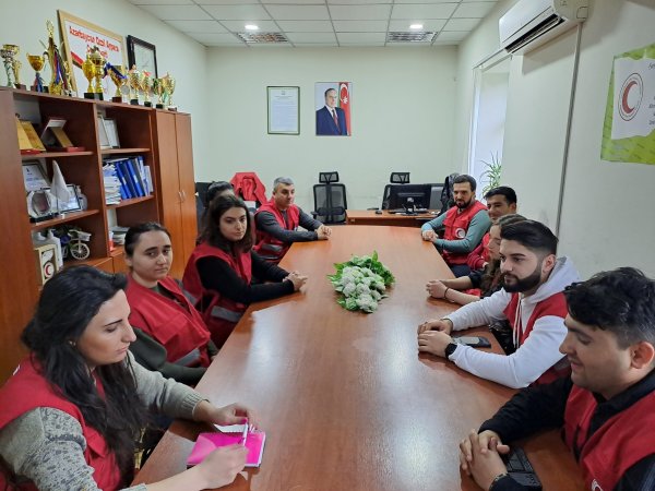 Sumqayıtda Fövqəladə Mobil Könüllü Dəstənin aylıq görüşü - FOTO