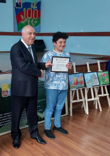 Dövlət Ekoloji Ekspertiza Agentliyi tərəfindən internat evində rəsm müsabiqəsi keçirilib