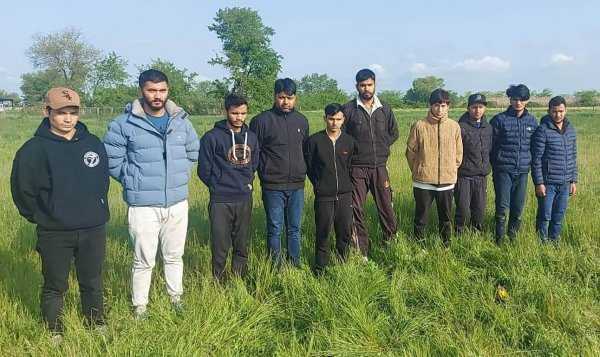 Sərhədi pozmaq istəyən 10 Nepal vətəndaşı saxlanıldı - FOTO