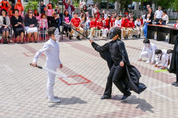 Sumqayıtda şahmat seansı təşkil edilib - FOTOLAR